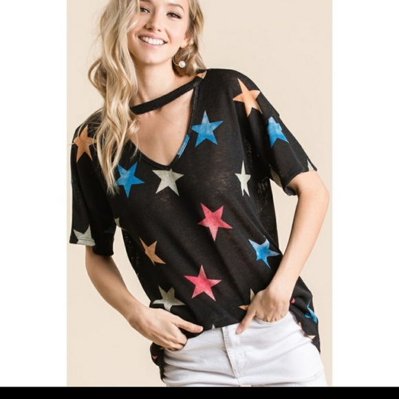 Multicolored Star Knit Top - Picture 5 of 6